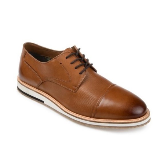 Thomas & Vine Hartley Cap Toe Derby Brown 10.5 Pre Owned
